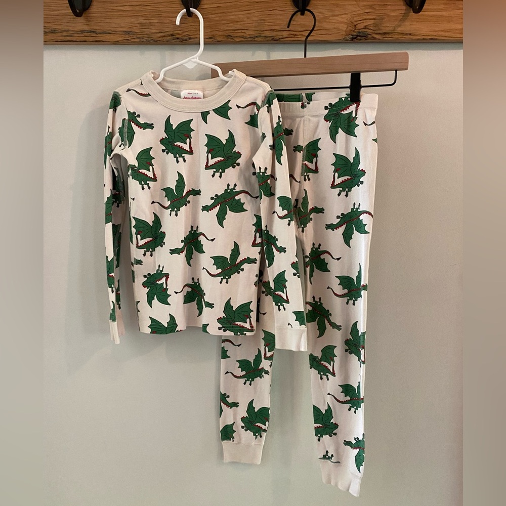 Hanna Andersson Dragon Long John Pajama Set